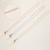 Needle Gold-Plated Necklace Pendant Chain